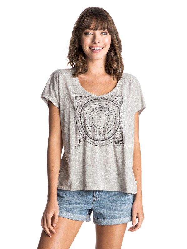 roxy, Fashion Dolman Trace In Sand Tee, HERITAGE HEATHER (sgrh) 0 Fashion Dolman Trace In Sand Tee ERJZT03404 Roxy