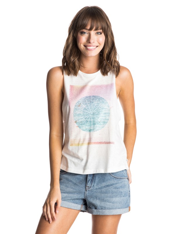 roxy, New Waters Muscle Tank, SAND PIPER (wcd0) 0 New Waters Muscle Tank ERJZT03512 Roxy