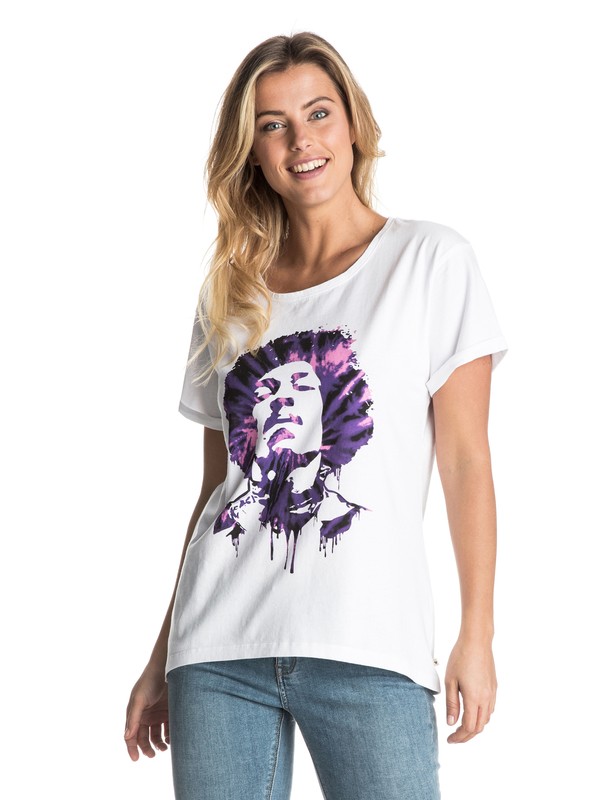 roxy, ROXY Band Collab Jimi Tee, WHITE (wbb0) 0 ROXY Band Collab Jimi Tee ERJZT03747 Roxy