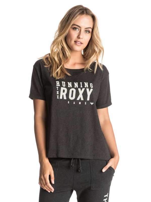 roxy, Minor Swing A - T-Shirt, ANTHRACITE (kvj0) 0 Minor Swing A - T-Shirt Schwarz ERJZT03785 Roxy