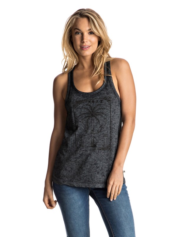 roxy, Mex Tube Vacation Mood Tank Top, ANTHRACITE (kvj0) 0 Mex Tube Vacation Mood Tank Top ERJZT03914 Roxy