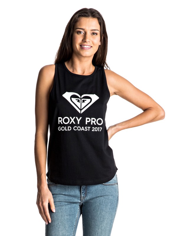 roxy, ROXY Pro Gold Coast - Tank Top, ANTHRACITE (kvj0) 0 ROXY Pro Gold Coast - Tank Top ERJZT04002 Roxy