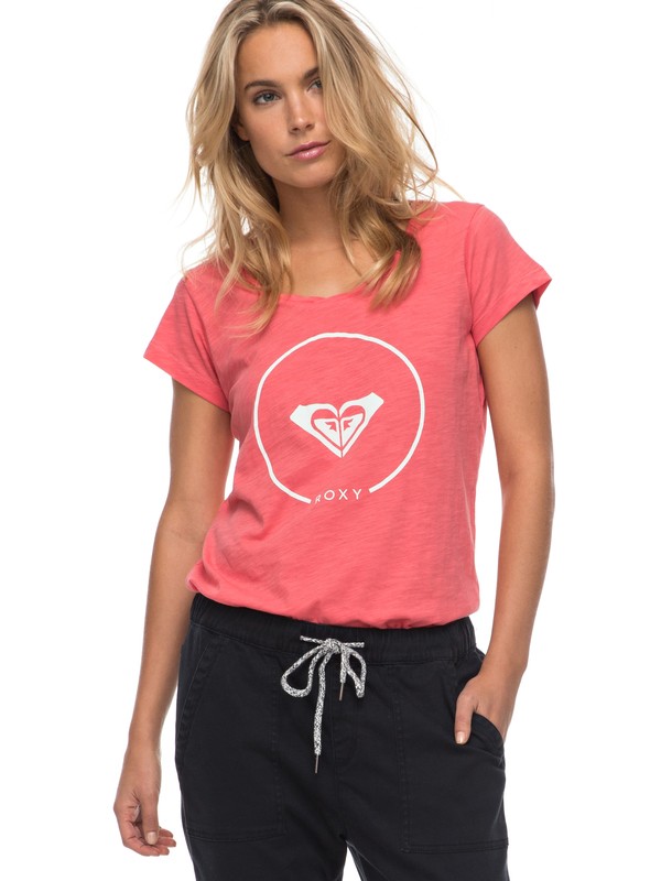 roxy, Bobby Twist Essential Tee, SPICED CORAL (mlh0) 0 Bobby Twist Essential Tee ERJZT04006 Roxy