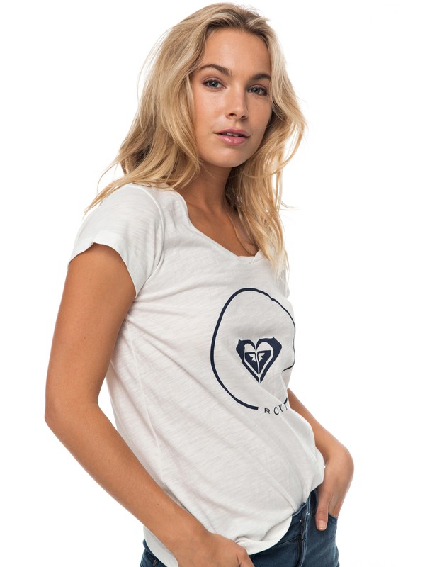 roxy, Bobby Twist Essential Tee, MARSHMELLOW (wbt0) 0 Bobby Twist Essential Tee White ERJZT04006 Roxy