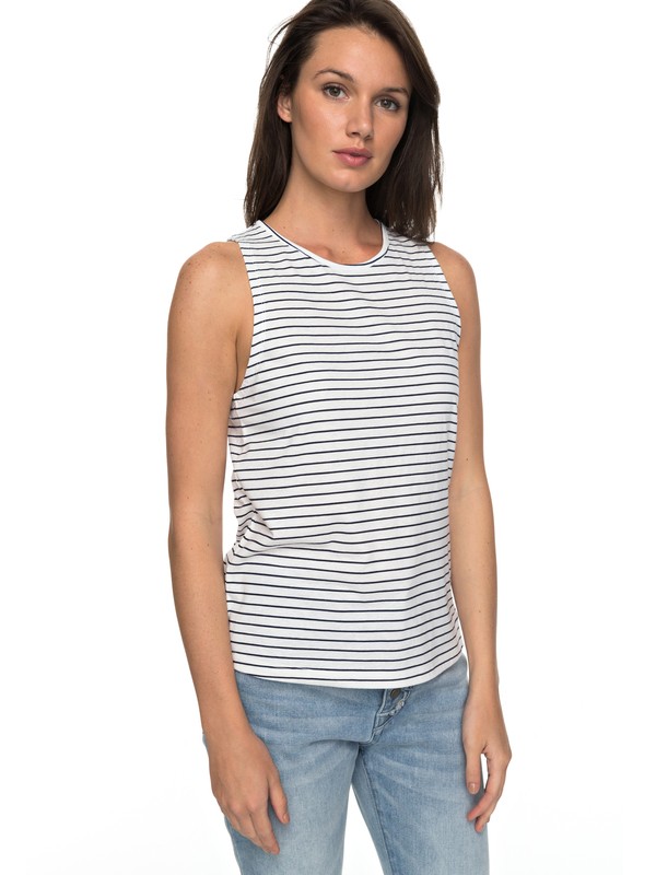 roxy, Just Simple Stripe Tank, DRESS BLUE JUST SIMPLE STRIPE (btk3) 0 Just Simple Stripe Tank ERJZT04018 Roxy