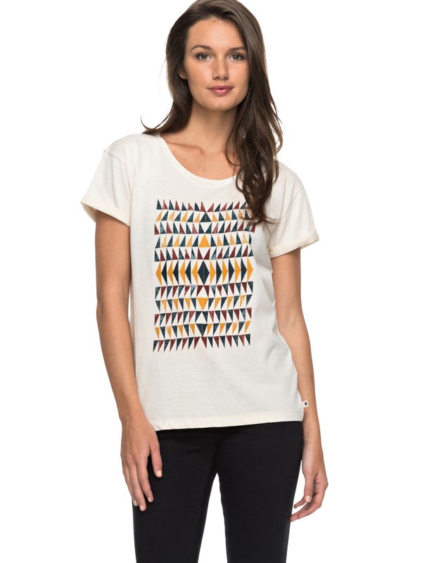 Boyfriend Wallpaper Geo - T-Shirt for Women ERJZT04026 0 Boyfriend Wallpaper Geo Tee ERJZT04026 Roxy