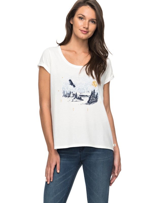 Mimi Jungle Eagle Mountain - T-Shirt for Women ERJZT04027 0 Mimi Jungle Eagle Mountain Tee ERJZT04027 Roxy