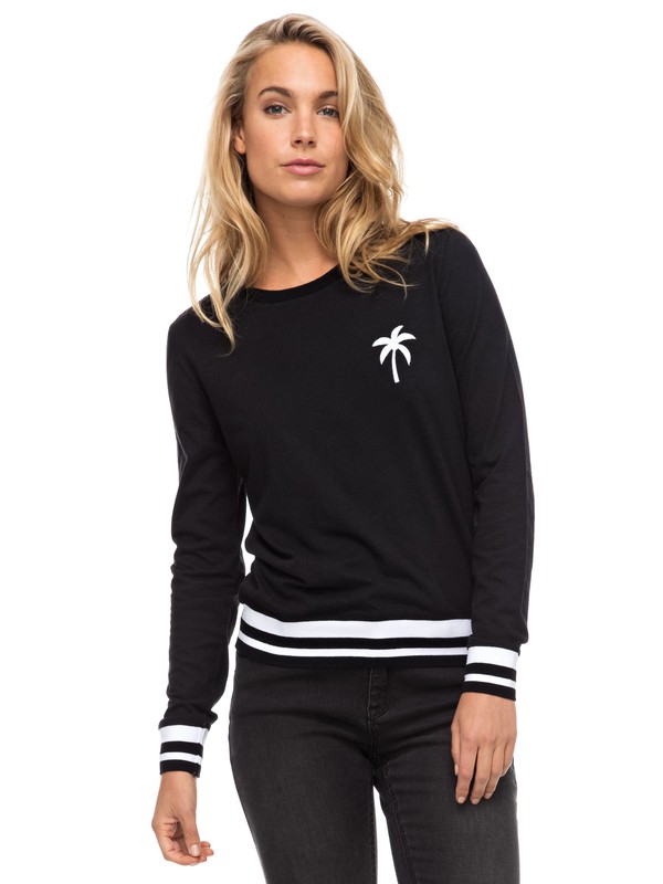 roxy, Calif Long Sleeve Tee, ANTHRACITE (kvj0) 0 Calif Long Sleeve Tee ERJZT04037 Roxy