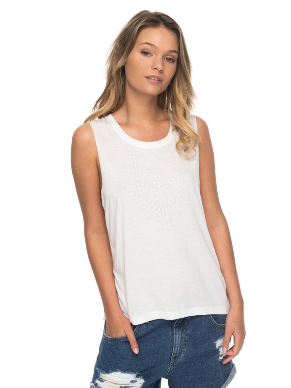 roxy, Colorful Destiny Studs Tank, MARSHMELLOW (wbt0) 0 Colorful Destiny Studs Tank ERJZT04144 Roxy