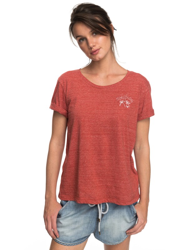 roxy, Wild Alcyons B - T-Shirt for Women, TANDOORI SPICE (npq0) 0 Wild Alcyons B - T-Shirt for Women Orange ERJZT04153 Roxy