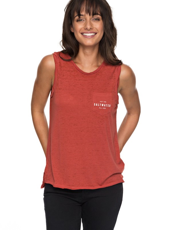 roxy, Time For Another Day B - Sleeveless T-Shirt for Women, TANDOORI SPICE (npq0) 0 Time For Another Day B - Sleeveless T-Shirt for Women Orange ERJZT04157 Roxy