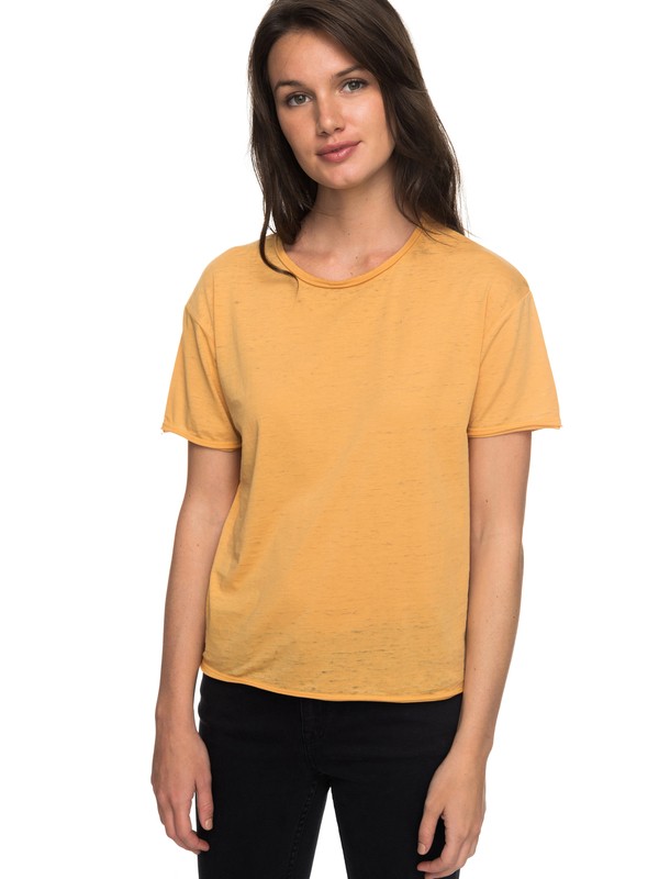 roxy, Mojito Party Burn Out Tee, OAK BUFF (tjs0) 0 Mojito Party Burn Out Tee Beige ERJZT04158 Roxy