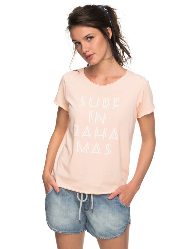 roxy, POP Surf B - T-Shirt for Women, TROPICAL PEACH (mdr0) 0 POP Surf B - T-Shirt for Women Pink ERJZT04199 Roxy