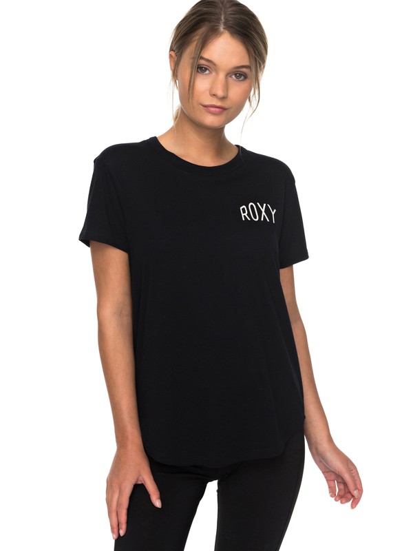 roxy, Sunset Lovers A - T-Shirt for Women, ANTHRACITE (kvj0) 0 Sunset Lovers A - T-Shirt for Women Black ERJZT04206 Roxy
