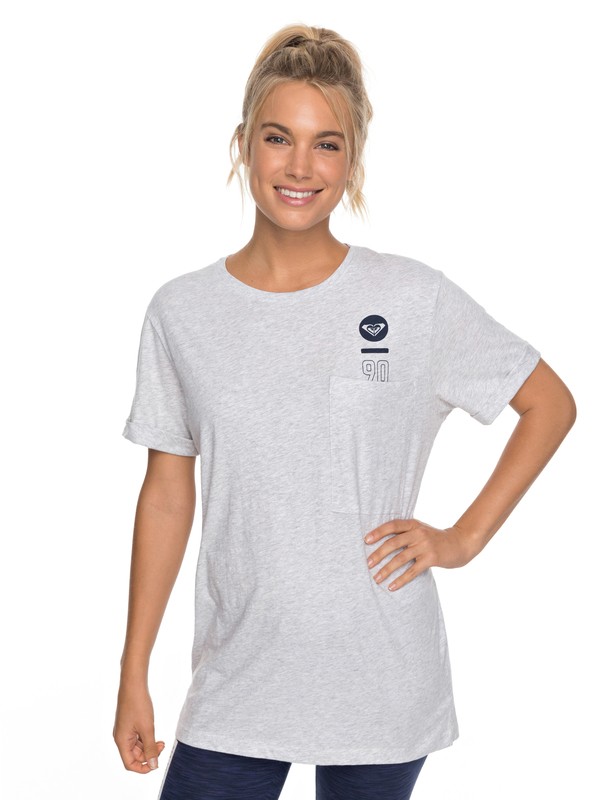roxy, Challenge You A - T-Shirt für Frauen, HERITAGE HEATHER (sgrh) 0 Challenge You A - T-Shirt für Frauen Grau ERJZT04209 Roxy