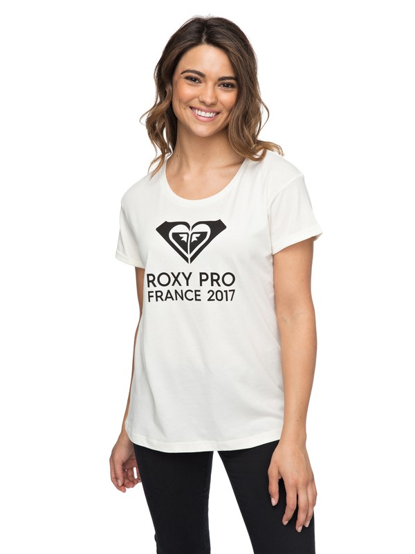 roxy, ROXY Pro - T-Shirt, SEA SPRAY (wbs0) 0 ROXY Pro - T-Shirt White ERJZT04215 Roxy