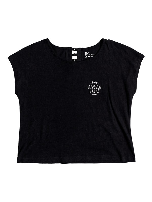 roxy, Eternal Sunset Short Sleeve Top, TRUE BLACK (kvj0) 0 Eternal Sunset Short Sleeve Top ERJZT04365 Roxy