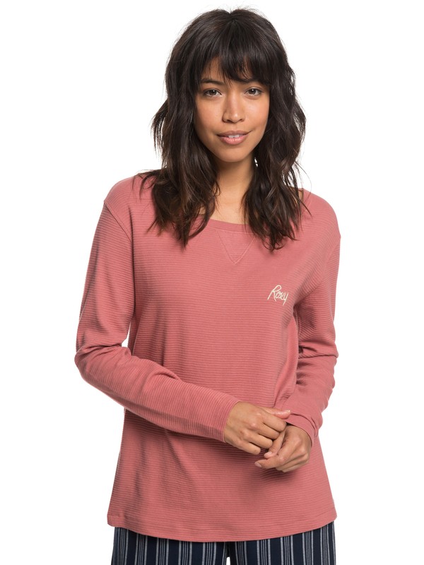 roxy, Cold Blue Rain - Maglietta a maniche lunghe da Donna, WITHERED ROSE (mmg0) 0 Cold Blue Rain - Maglietta a maniche lunghe da Donna Pink ERJZT04366 Roxy