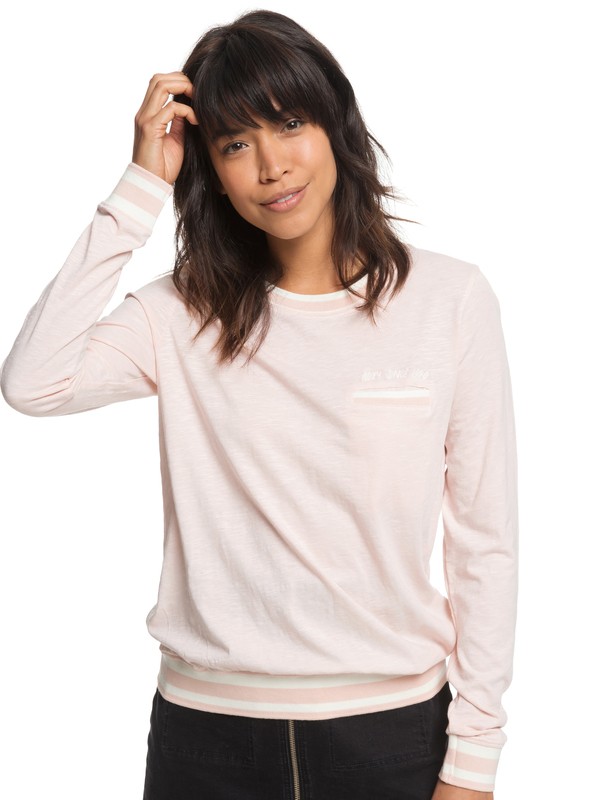 roxy, Next Vacation B Long Sleeve Top, PEACH WHIP (mek0) 0 Next Vacation B Long Sleeve Top Pink ERJZT04388 Roxy