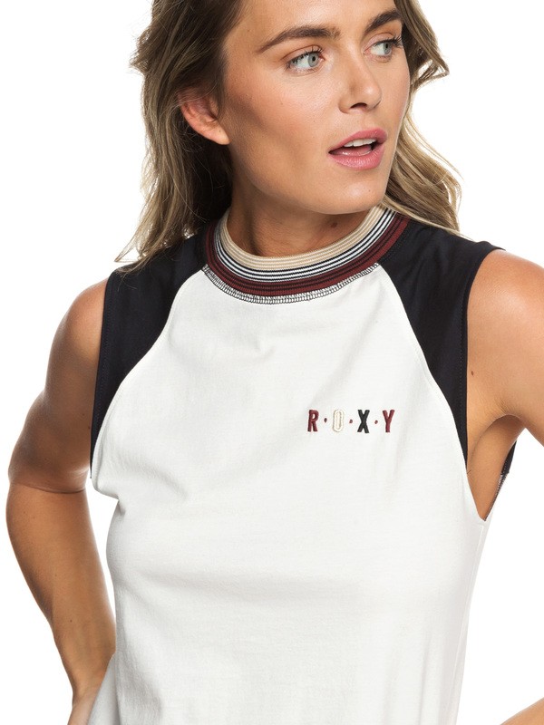 roxy, Playera Sin Mangas No Bad Vibes, MARSHMALLOW (wbt0) 0 Playera Sin Mangas No Bad Vibes Blanco ERJZT04453 Roxy