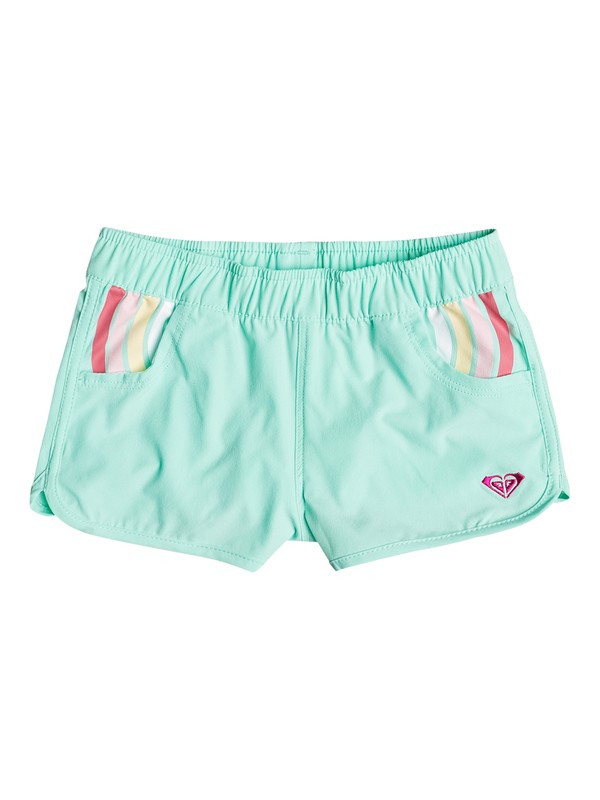 Rainbow Dots - Board Shorts ERLBS03014 0 Girls 2-6 Rainbow Dots Boardshorts ERLBS03014 Roxy