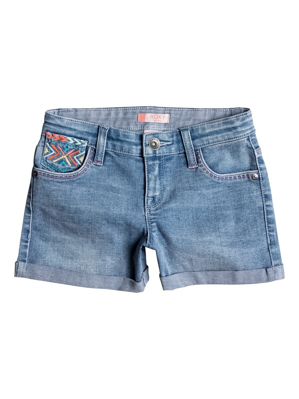 Ribbit Ears - Denim Shorts ERLDS03018 0 Girls 2-6 Ribbit Ears Denim Shorts ERLDS03018 Roxy