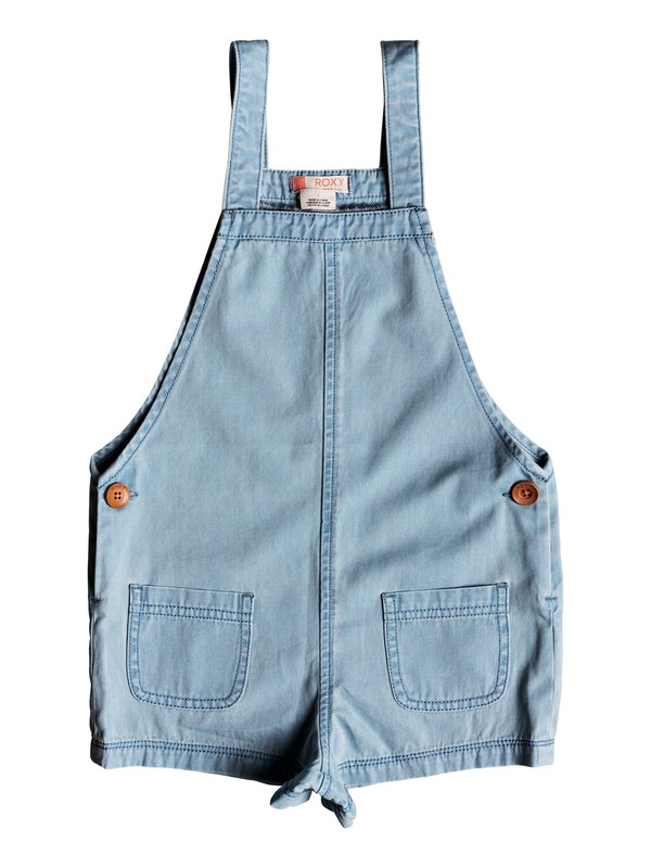 EYES FLEW OPEN ERLDS03026 0 Girls 2-6 Eyes Flew Open Denim Romper ERLDS03026 Roxy