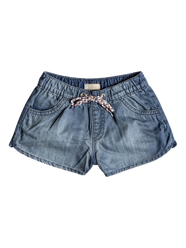 roxy, Her Songs - Denim Beach Shorts for Girls 2-7, MEDIUM BLUE (bgy0) 0 Her Songs - Denim Beach Shorts for Girls 2-7 Blue ERLDS03027 Roxy