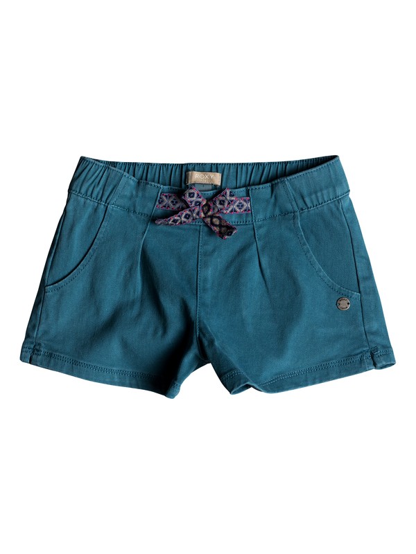 MYHEARTSKIPS K DNST BMG0 ERLDS03030 0 Girls 2-6 My Heart Skips Denim Shorts ERLDS03030 Roxy