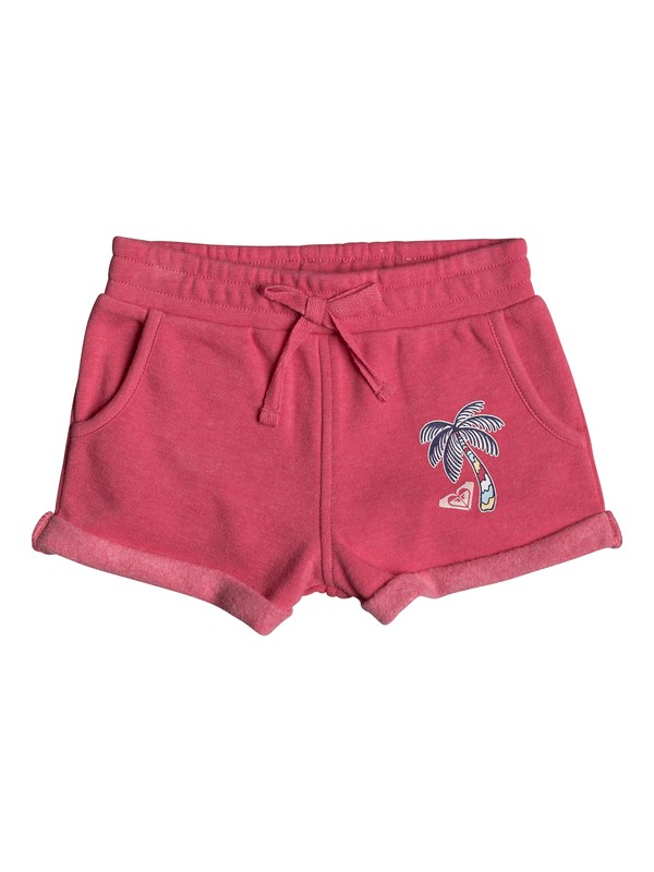 roxy, Girls 2-6 Laugh And Love Fleece Shorts, ROUGE RED (mlj0) 0 Girls 2-6 Laugh And Love Fleece Shorts ERLFB03043 Roxy