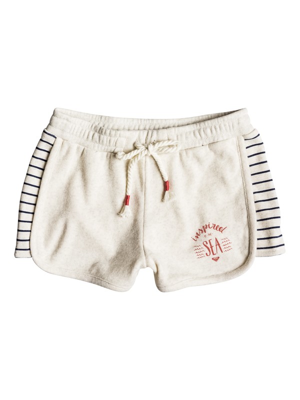 roxy, Girls 2-6 Freedom Is Mine Sweat Shorts, METRO HEATHER (tenh) 0 Girls 2-6 Freedom Is Mine Sweat Shorts Beige ERLFB03048 Roxy