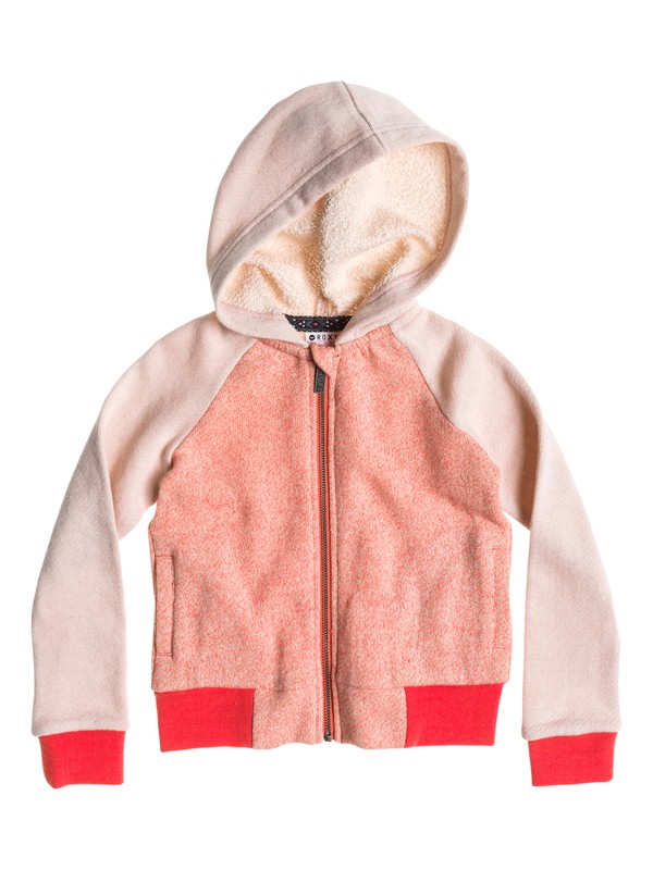 roxy, RAINY DAY HOODIE, HOT CORAL HEATHER (mkzh) 0 RAINY DAY HOODIE ERLFT03017 Roxy