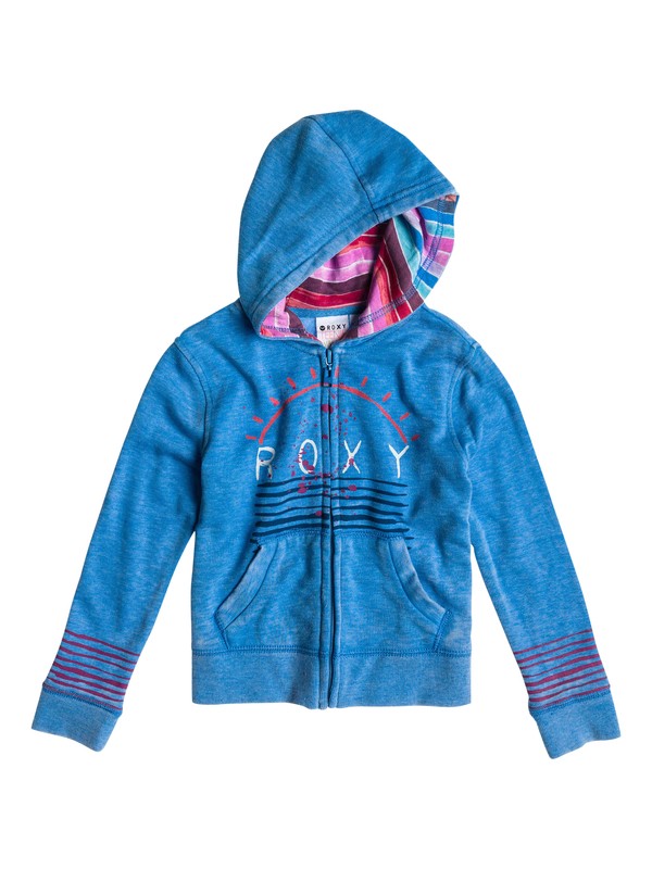 roxy, Girls 2-6 Brookyn B Hoody, MEDITERRANEAN BLUE (bqe0) 0 Girls 2-6 Brookyn B Hoody ERLFT03023 Roxy