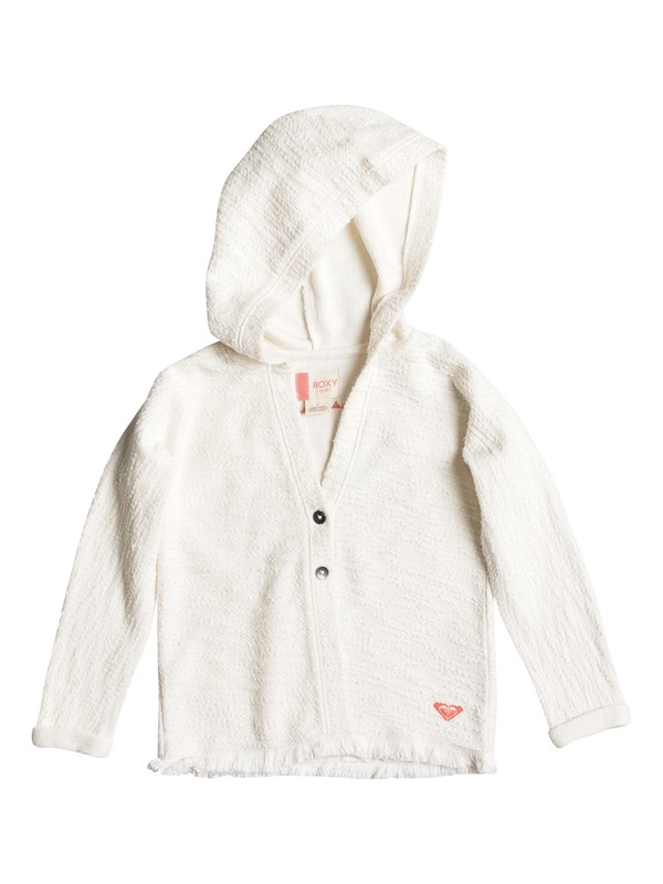 roxy, Girls 2-6 Girlish Laugh Button Up Hoodie, MARSHMELLOW (wbt0) 0 Girls 2-6 Girlish Laugh Button Up Hoodie ERLFT03097 Roxy