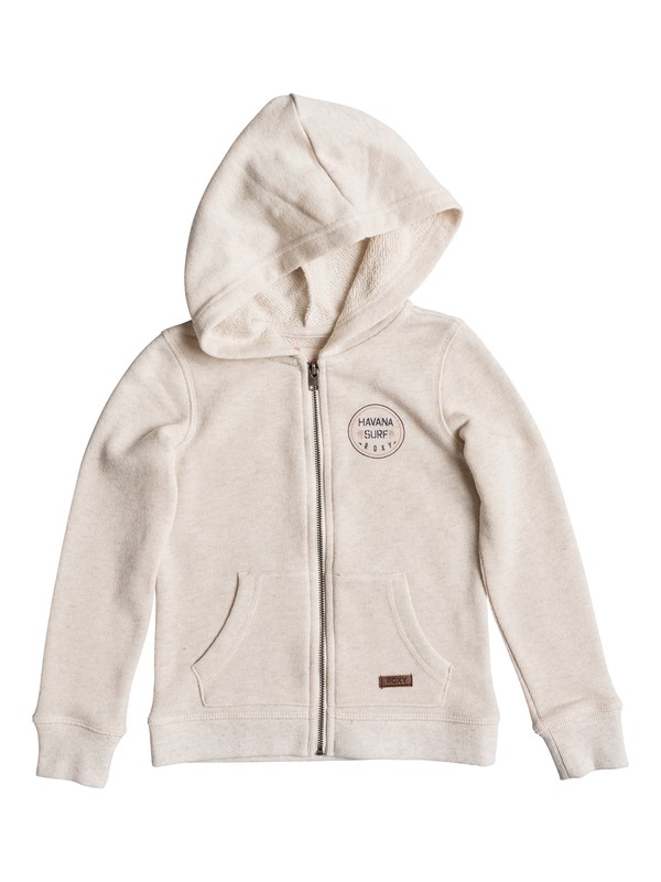 roxy, Girls 2-6 Close To See U Zip Up Hoodie, METRO HEATHER (tenh) 0 Girls 2-6 Close To See U Zip Up Hoodie ERLFT03106 Roxy