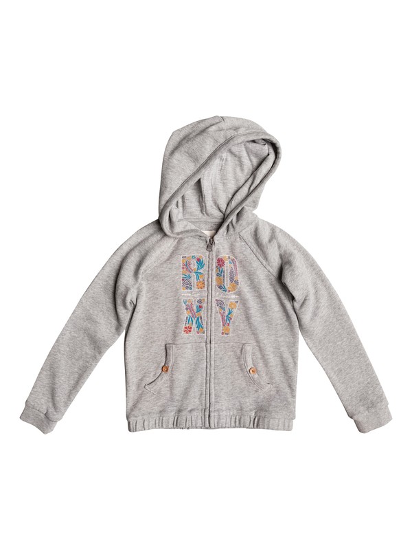 Radiate Positive - Zip-Up Hoodie for Girls 2-7 ERLFT03112 0 Girls 2-6 Radiate Positive Zip Up Hoodie ERLFT03112 Roxy