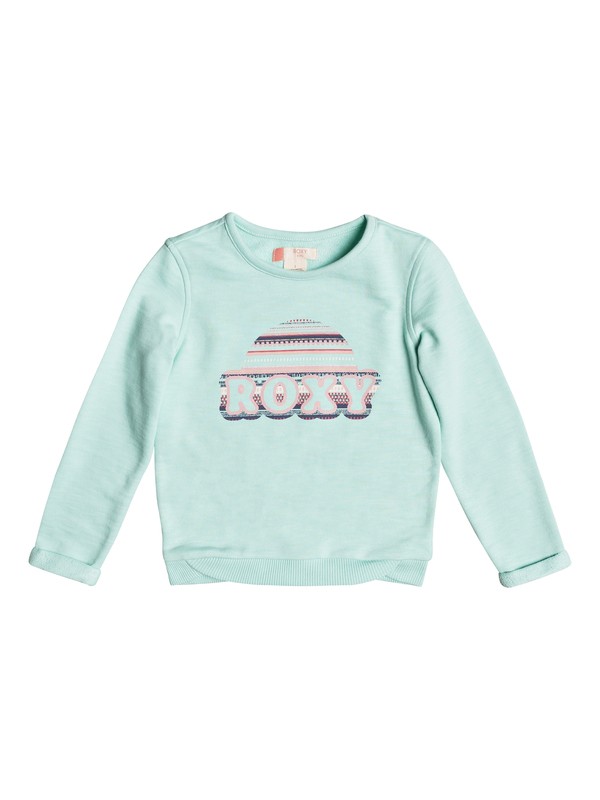 roxy, Girl's 2-6 Gonna Win Roxy Sunset Sweatshirt, ICY MORN (ber0) 0 Girl's 2-6 Gonna Win Roxy Sunset Sweatshirt ERLFT03126 Roxy