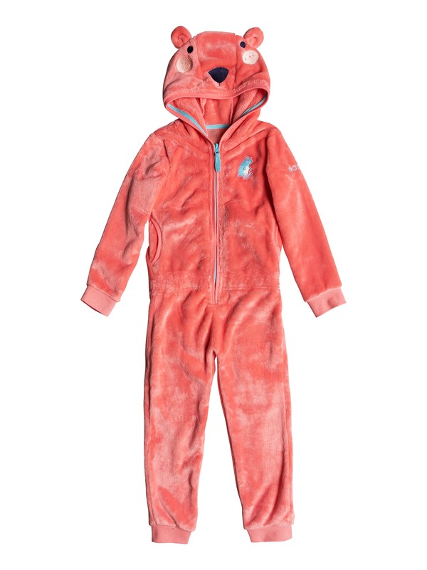 roxy, Girls 2-6 Cozy Up Faux Fur Fleece Onesie, SHELL PINK (mhg0) 0 Girls 2-6 Cozy Up Faux Fur Fleece Onesie Pink ERLFT03141 Roxy