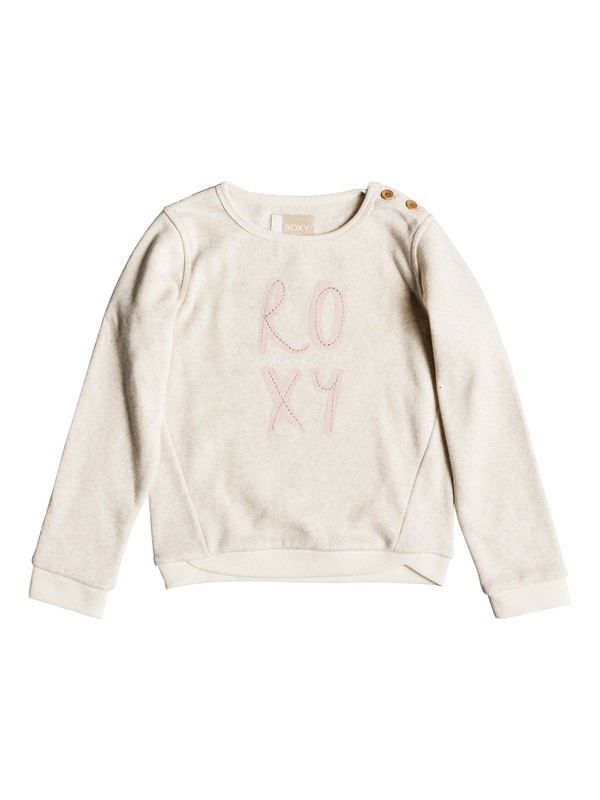 roxy, Girls 2-6 My Days Poetic Corpo Sweatshirt, METRO HEATHER (tenh) 0 Girls 2-6 My Days Poetic Corpo Sweatshirt ERLFT03152 Roxy