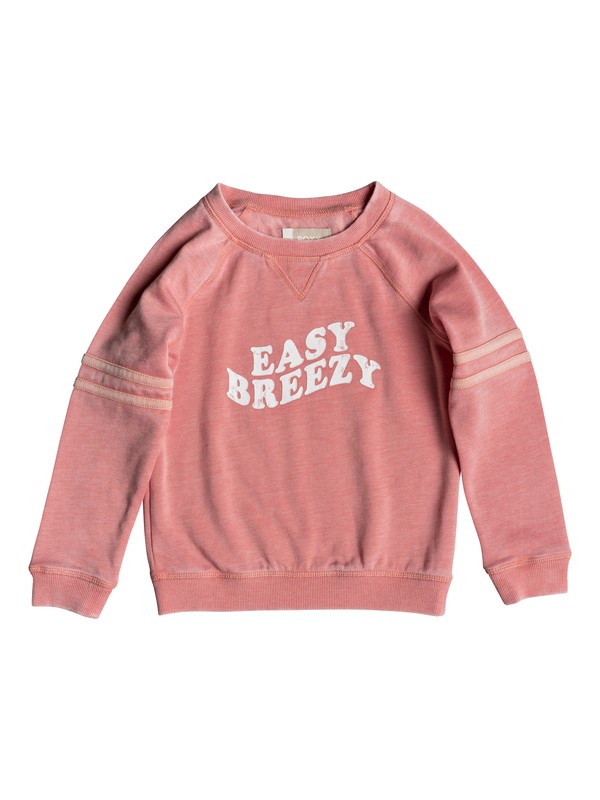 roxy, Girl's 2-6 Up Here Easy Breezy Sweatshirt, LOBSTER BISQUE (mhh0) 0 Girl's 2-6 Up Here Easy Breezy Sweatshirt Pink ERLFT03168 Roxy