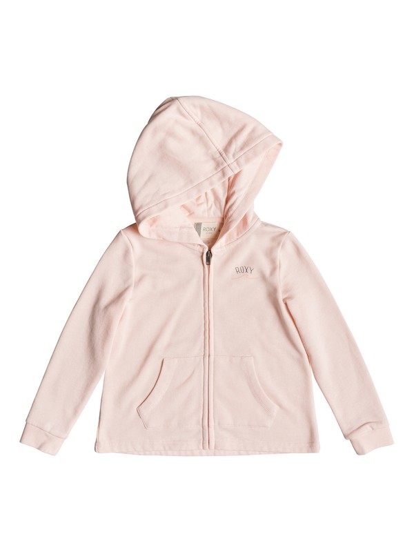 roxy, Girl's 2-6 Pink Knot A Zip-Up Hoodie, CLOUD PINK (mcw0) 0 Girl's 2-6 Pink Knot A Zip-Up Hoodie Pink ERLFT03183 Roxy