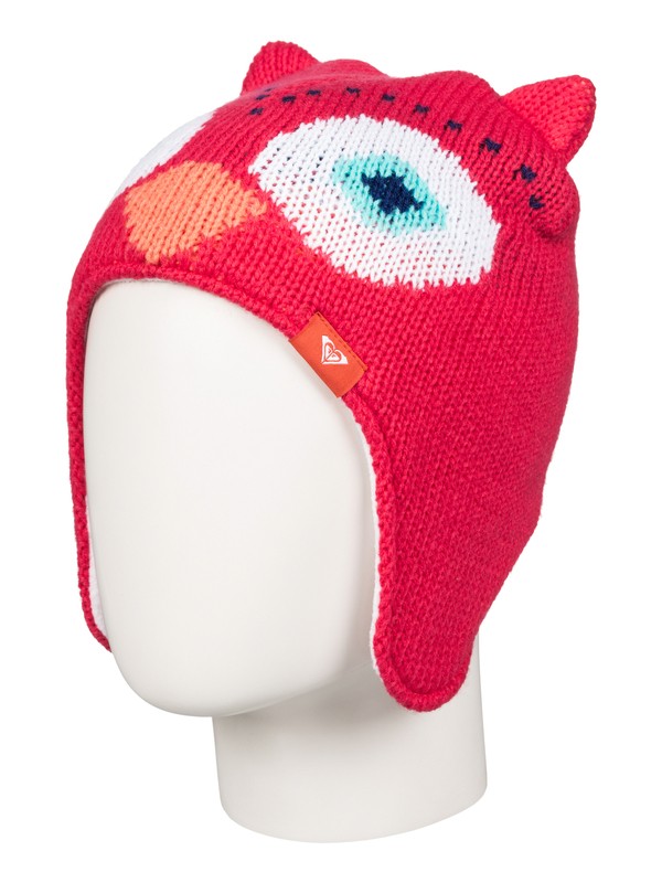 roxy, ROXY - Owl Ear Beanie, PARADISE PINK (mlr0) 0 ROXY - Owl Ear Beanie ERLHA03015 Roxy