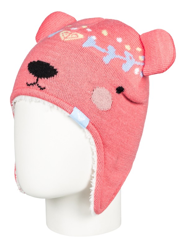 roxy, Bear - Gorro con orejas de oso para Chicas 2-7, SHELL PINK (mhg0) 0 Bear - Gorro con orejas de oso para Chicas 2-7 ERLHA03041 Roxy
