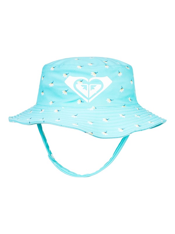 roxy, Girls 2-6 Bobby Bucket Hat, BLUE RADIENCE SWIM FLOWER TWIS (bgm6) 0 Girls 2-6 Bobby Bucket Hat Blue ERLHA03044 Roxy