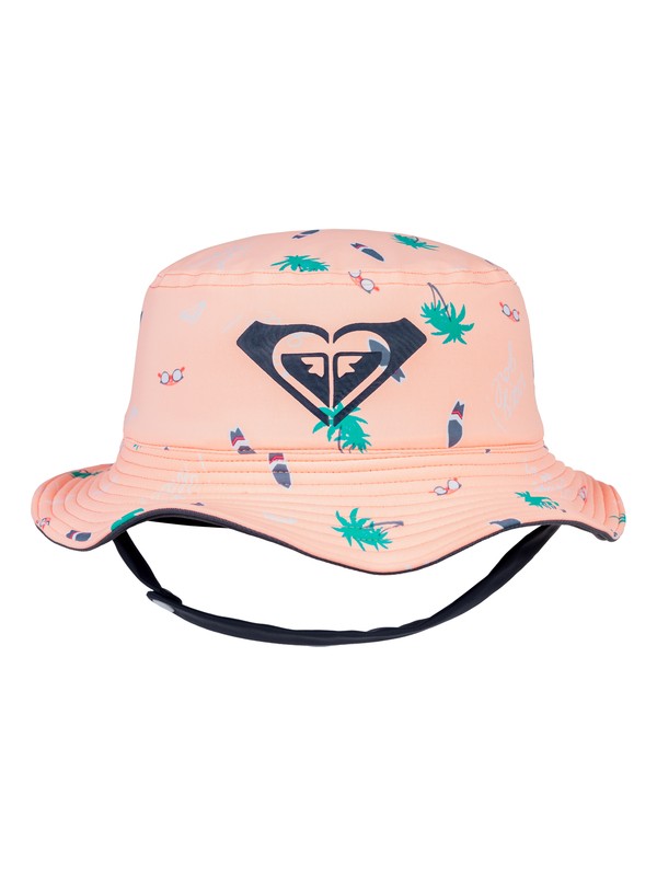 roxy, Girl's 2-6 Bobby Bucket Hat, SOUFFLE SUMMER HOBBIES SWIM (xmws) 0 Girl's 2-6 Bobby Bucket Hat Pink ERLHA03057 Roxy