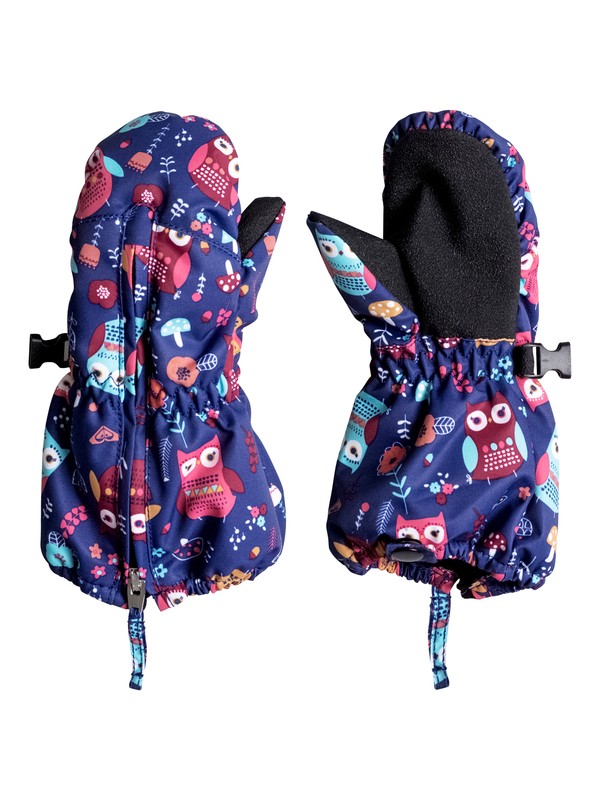 roxy, Snow's Up - Snowboard Mittens, LITTLE OWL_BLUE PRINT (bsq2) 0 Snow's Up - Snowboard Mittens ERLHN03002 Roxy