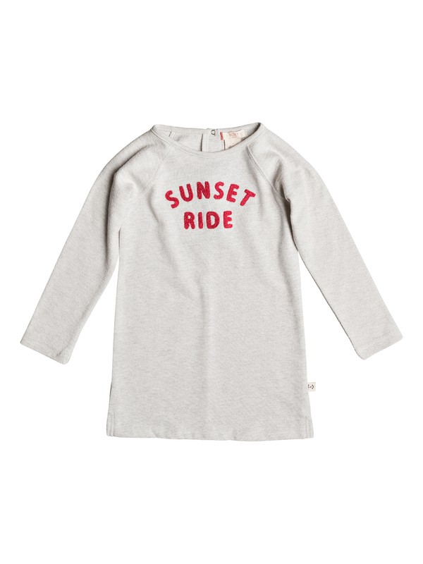 roxy, Freedom Is Calling - Robe à manches longues pour Fille 2-7 ans, METRO HEATHER (tenh) 0 Freedom Is Calling - Robe à manches longues pour Fille 2-7 ans Beige ERLKD03031 Roxy