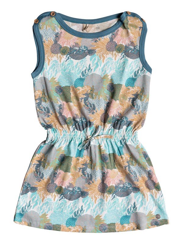 roxy, Girls 2-6 My Love Flies Sleeveless Dress, MARSHMALLOW HIGH TIDE FLOWER (xwwb) 0 Girls 2-6 My Love Flies Sleeveless Dress White ERLKD03044 Roxy