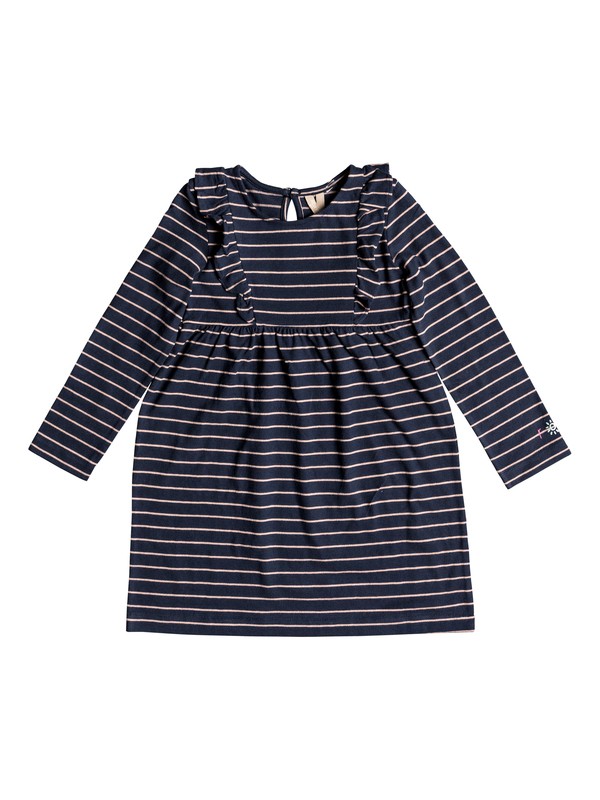roxy, Girl's 2-6 Great Ocean Road Long Sleeve Dress, TROPICAL PEACH ROMANTIC STRIPE (xnbn) 0 Girl's 2-6 Great Ocean Road Long Sleeve Dress Orange ERLKD03056 Roxy