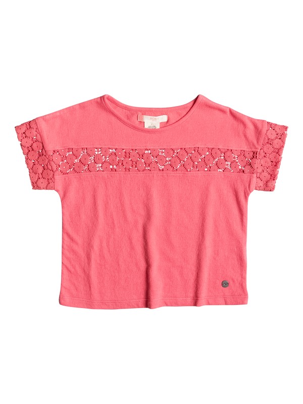 roxy, Girls 2-6 My Mind Ride Again Short Sleeve Top, DUBARRY (mkj0) 0 Girls 2-6 My Mind Ride Again Short Sleeve Top ERLKT03040 Roxy
